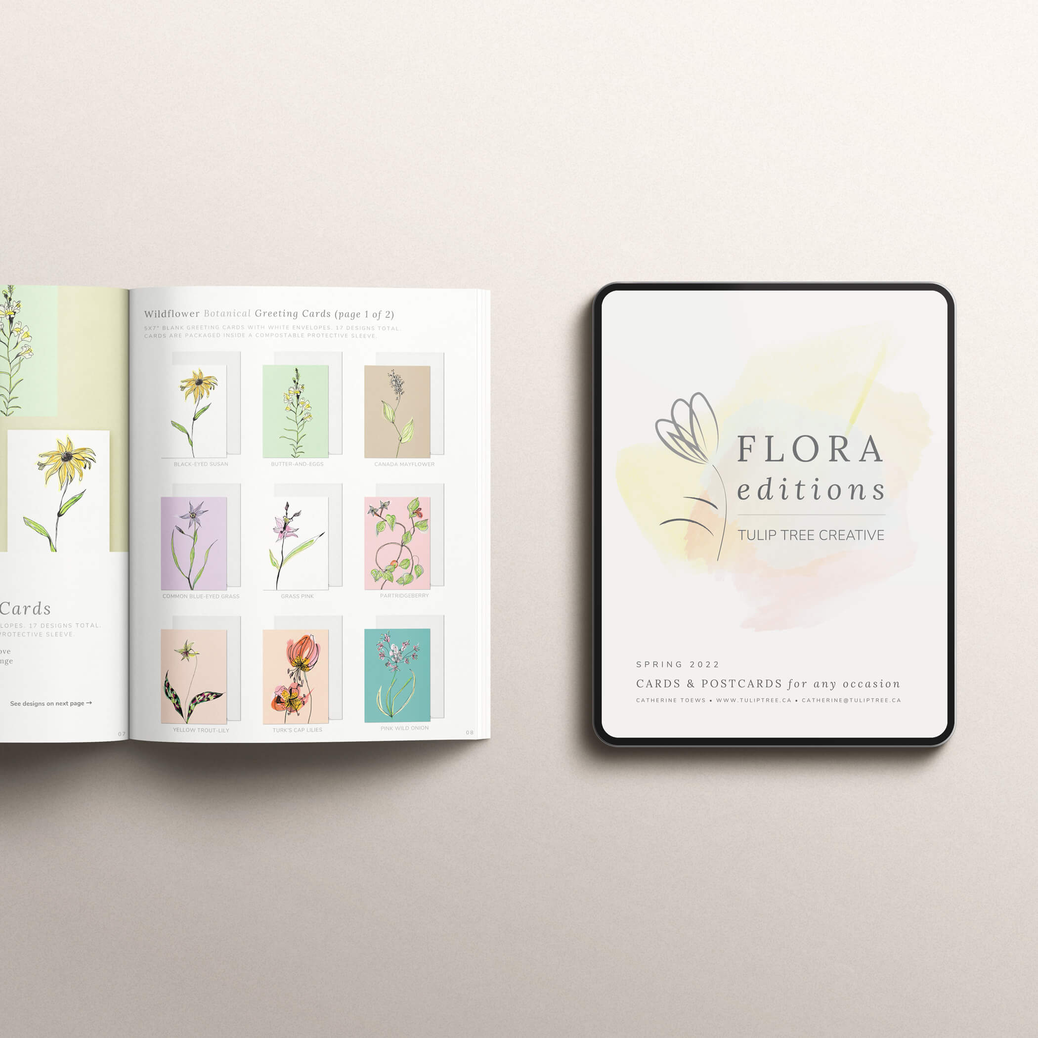 Catherine Toews FLORA editions Lookbook Cards and Postcards for Any Occasion