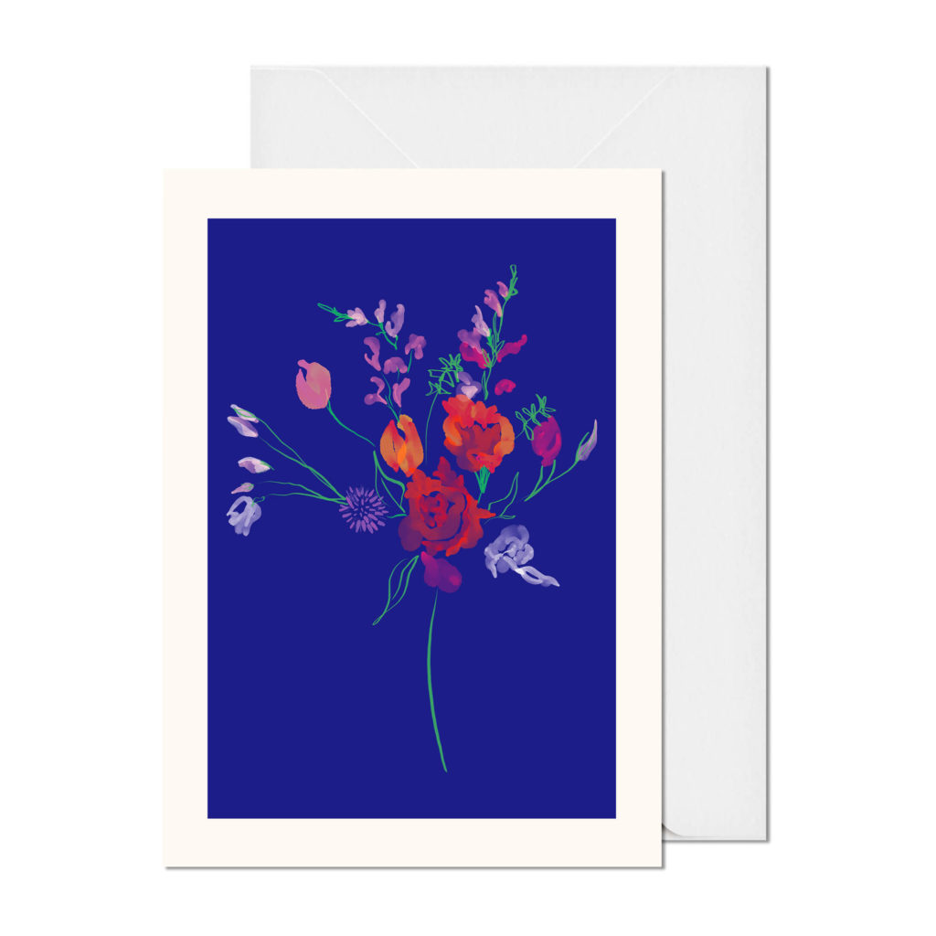 Catherine Toews Sunny Floral Art Card Garden Bouquet