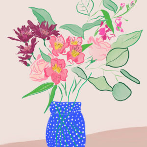 Garden Bouquet - FLORA editions Art Prints & Cards for Flower Lovers by Catherine Toews - Giclée fine art print on archival paper